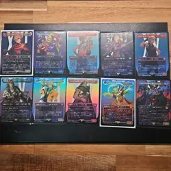 MTG Final Fantasy Character Borderless Foil Set of 10 - Image 1