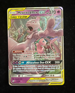 Mewtwo & Mew GX 71/236 TAG TEAM Ultra Rare Pokemon TCG Unified Minds NM - Image 1