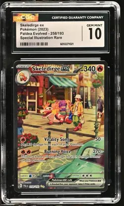 SKELEDIRGE EX Paldea Evolved Special Illustration Rare #258 CGC 10 Pokemon - Image 1