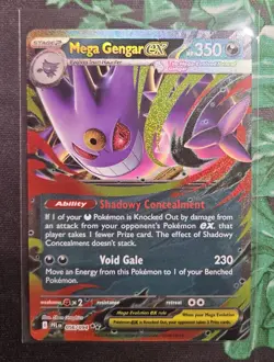 Mega Gengar ex 056/094 Phantasmal Flames Pokemon TCG - clean and centered - Image 1