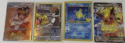Pokemon TCG lot of 4 welder 214shining Magikarp 64/64 Pikachu 241/236 flareon ex - Image 1