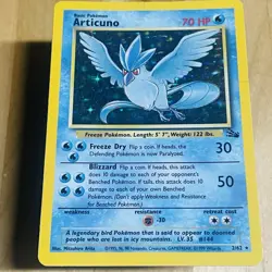Vintage 1999 Articuno 2/62 Fossil Holo Rare English LP Pokemon TCG WOTC Card - Image 2