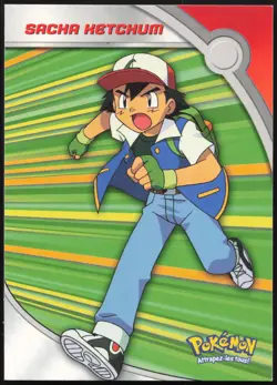 Carte Pokemon Sacha Ketchum HV1 TOPPS Serie 2 Francais - Image 1