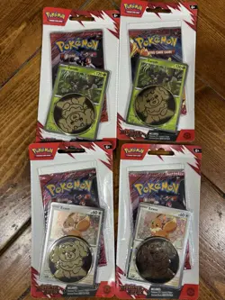 Pokemon Destined Rivals Lot Of 4 Checklane Blister Packs EEVEE + ZARUDE - NEW - Image 1