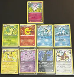 🔥Full Pokemon Eeveelution Set Black & White Promo BW87-BW94 & Sylveon All Holos - Image 1