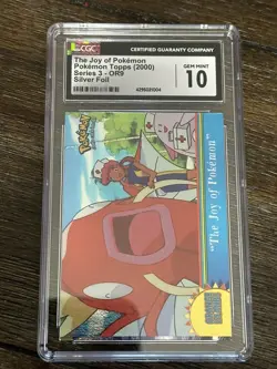Pokemon The Joy Of Pokemon 2000 Topps Series 3 Silver Foil - Image 1