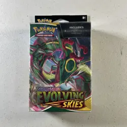 Pokemon TCG: Sword & Shield Evolving Skies Hanger Box - 3 Packs ****Damaged Seal - Image 1