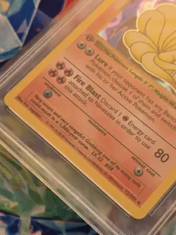 Pokemon TCG Ninetales Base Set 12/102 Holo 1st Edition Holo Rare PSA 5 EX - Image 4