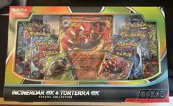 LOT OF 5 SEALED: Pokemon TCG - Incineroar ex & Torterra ex Special Collection - Image 1