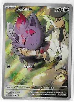 N's Zorua 189 - Black star Promo - Pokemon TCG - NM - Image 1