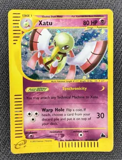 Pokemon Xatu Holo Rare Skyridge H32/H32 (2003) MP - Image 1