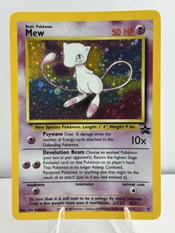 Mew 09/53 Wotc Black Star Promo Holo Rare Pokemon LP - Image 1