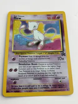 Mew 09/53 Wotc Black Star Promo Holo Rare Pokemon LP - Image 5