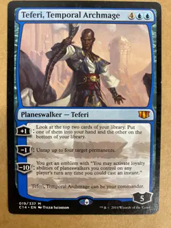 MTG 1x Teferi, Temporal Archmage # 19 Commander 2014 Magic the Gathering x1 NM - Image 1