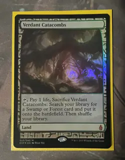 Verdant Catacombs Foil Zendikar Expeditions, NM, MTG 023/045 - Image 1