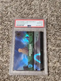 DISNEY LORCANA EN 3 INKLANDS Kuzco's Palace Enchanted PSA 10 GEM MINT #213 - Image 1