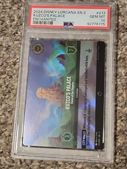 DISNEY LORCANA EN 3 INKLANDS Kuzco's Palace Enchanted PSA 10 GEM MINT #213 - Image 4