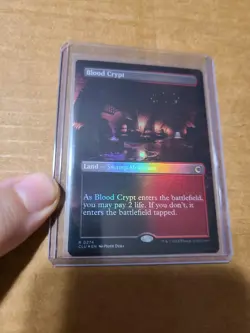 MTG Magic 1x FOIL Blood Crypt Ravnica Clue Edition Box Topper Borderless NM - Image 1