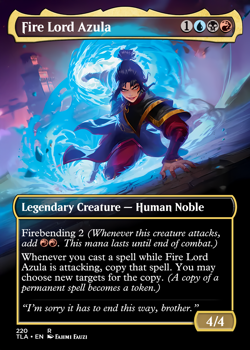 Fire Lord Azula Full Art Foil Avatar Commander MTG Custom Holographic Alter - Image 1