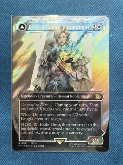 Dion, Bahamut's Dominant (Borderless) (Surge Foil) Final Fantasy Foil - Image 1
