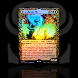 Betor, Kin to All •Showcase Foil• Mythic Spirit Dragon - Tarkir: Dragonstorm MTG - Image 1