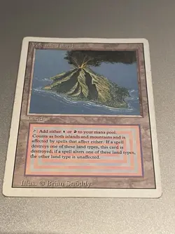 Volcanic Island - Revised - Red/Blue Dual Land - MtG - Magic the Gathering Rare - Image 3