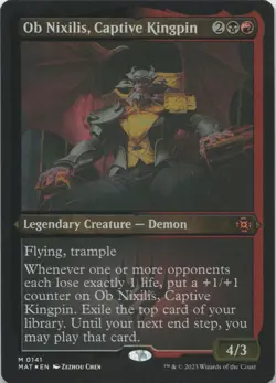 Ob Nixilis, Captive Kingpin (Foil Etched) - FOIL - M March of the Machine: The A - Image 1