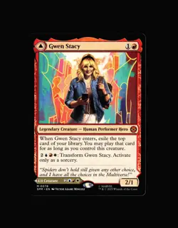 MTG: Gwen Stacy #78 M Normal NM Marvel's Spider-Man - Image 1