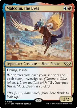 MALCOLM, THE EYES x4 mtg NM-M Outlaws of Thunder Junction 4 Rare - Image 1