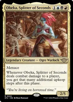 OBEKA, SPLITTER OF SECONDS x4 mtg NM-M Outlaws of Thunder Junction 4 Rare - Image 1