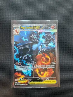 Mega Charizard X EX 125/094 Phantasmal Flames SIR Pokemon card - Image 1