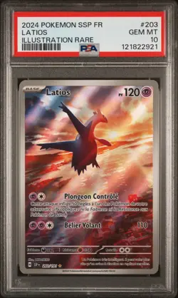 🇫🇷 LATIOS AR PSA 10 - ETINCELLES DEFERLANTES 203/191 EV FR Carte Pokemon 🇫🇷 - Image 2