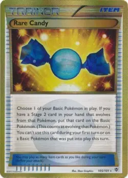 Rare Candy - 105/101 - Secret Rare PL/MP, English Pokemon Plasma Blast - Image 1