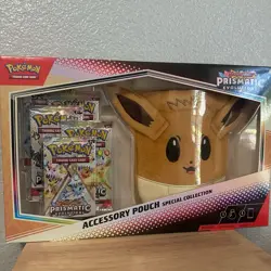 Pokemon Prismatic Evolutions Eevee Accessory Pouch Special Collection! IN HAND! - Image 1
