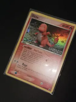 Pokemon Ditto (Charmander) 37/113 EX Delta Species Stamped Reverse Holo HP - Image 2
