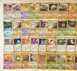 Pokemon TCG Mixed Lot Of 46 Non Holo Vintage Cards - Image 2