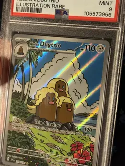 Pokemon Cards Dugtrio 208/191 Illustration Rare Surging Sparks - PSA 9 MINT - Image 2