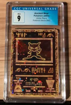 CGC 9 MINT Ancient Mew 2000 Movie Promo Holo Pokemon Card w/ original Packaging - Image 1