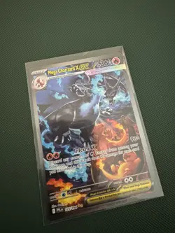 Mega Charizard x Ex 125/094 SR Full Art Pokemon Card English Mint Condition - Image 3
