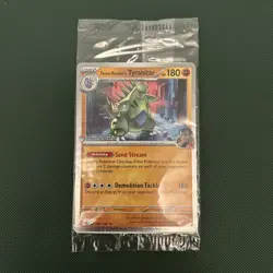 Team Rocket’s Tyranitar 096/182 Promo Pokemon Center Stamp Sealed - Image 1