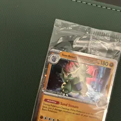 Team Rocket’s Tyranitar 096/182 Promo Pokemon Center Stamp Sealed - Image 3