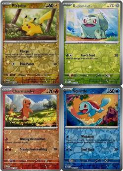 Costco 151 Mini Tin Promo Cards - 4× Cosmo Reverse Holo Card Set - Pokemon TCG! - Image 1