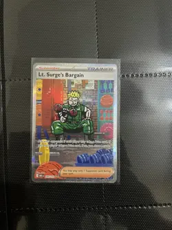Lt. Surge's Bargain (Special Illustration Rare) 185/132 - Mega Evolution Pokemon - Image 1