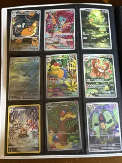 ASSORTMENT OF 75 POKEMON ILLUSTRATION RARE CARD LOT + NEW BLACK BOLT BINDER - Image 2