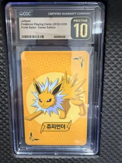 2019 CGC Pristine 10 Jolteon KOR Point Salad- Eevee Edition Pokemon Card - Image 2