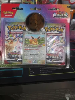 Prismatic Evolutions Pokemon Day 2025 Evee and 2 Pack Blister (Factory Sealed) - Image 3