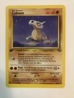 Cubone 50/64 1st Edition Jungle Set- Pokemon TCG - Image 1