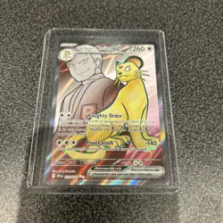 Pokemon Destined Rivals Team Rocket's Persian ex 219/182 Ultra Rare Full Art - Image 1