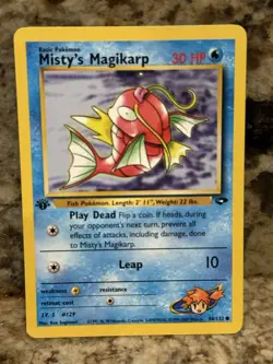 Misty’s Magikarp 88/132 Gym Challenge 1st Ed Non Holo Pokemon Card WOTC -LP - Image 1