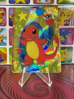 Pokemon Sticker Rare Vintage Vending Machine Holo prism Nintendo 1998 Bandai - Image 2